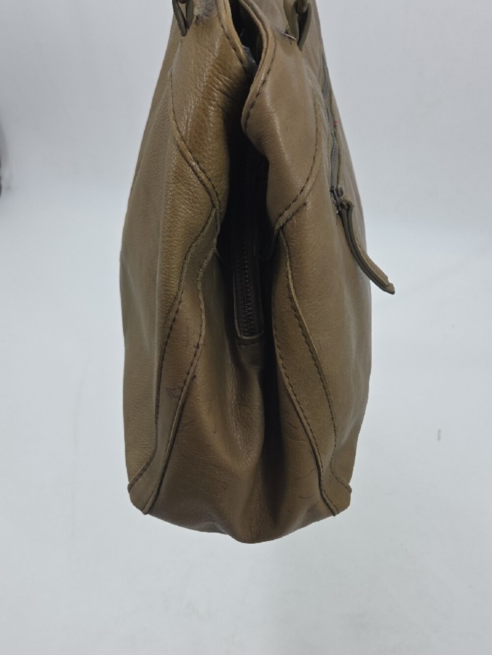 Olive Leather Shoulder Bag American Leather Co. - Picture 7 of 16